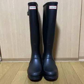 HUNTER 블랙 롱 부츠