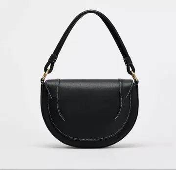 ZARA 캔버스 스티치 크로스 바디백