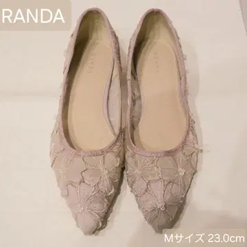 RANDA 자수 플랫슈즈 M 사이즈 23.0cm