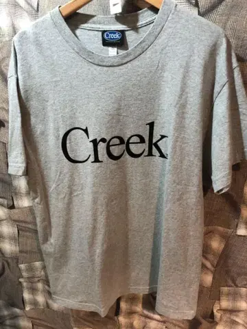 Creek 크릭 로고 프린트 티셔츠 그레이 L 아웃도어 FK