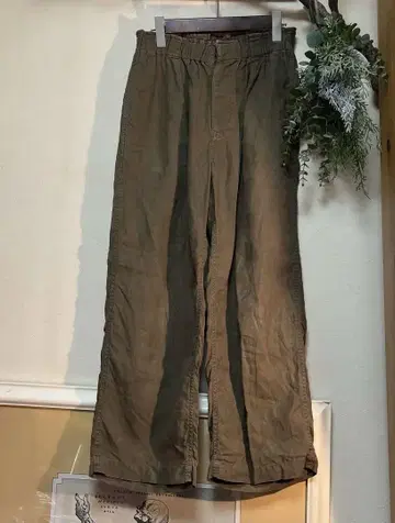 오르치발 린넨 팬츠 카키 사이즈 1