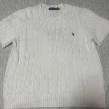 Polo Ralph Lauren 화이트 케이블 니트 XL