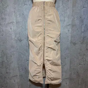 emmi atelier eco ewc 프론트 더블 지퍼 스커트