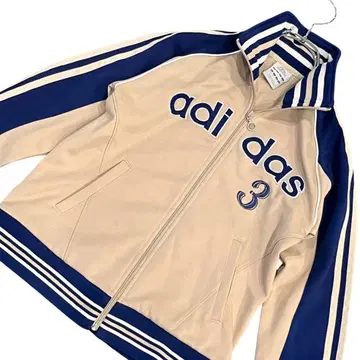 Adidas 아디다스 저지 트랙 자켓 S 네이비 베이지