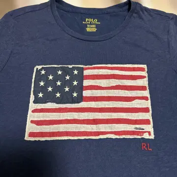 미사용품 폴로 랄프로렌 성조기 T셔츠