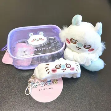 치이카와 (먼작귀) 봉제 인형 키링 케이스 포함 모몽가