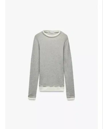 ZARA 더블 T셔츠 그레이