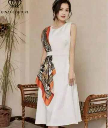 GINZA COUTURE 화이트 드레스