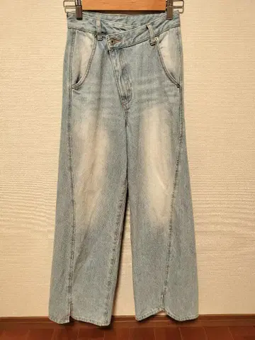 와이드 플레어 데님 팬츠