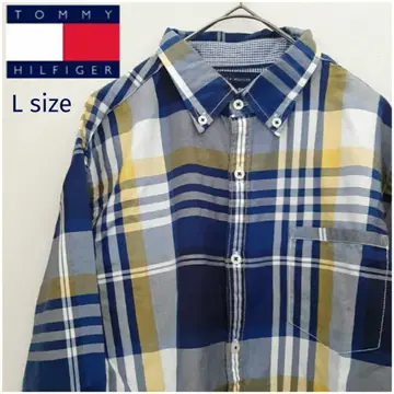[새상품급] TOMMY HILFIGER 타미힐피거 체크 무늬 긴팔 셔츠