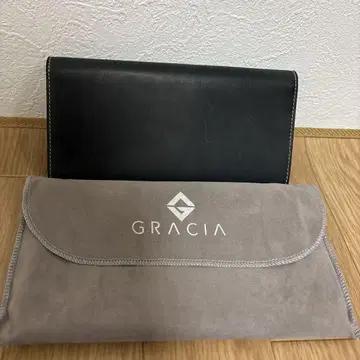 GRACIA 블랙 가죽 장지갑