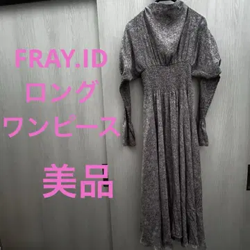 [FRAY.ID] 플라워 프린트 롱 원피스