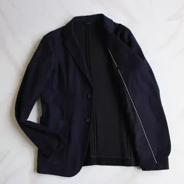 JIL SANDER 바이컬러 테일러드 자켓 L 사이즈 네이비