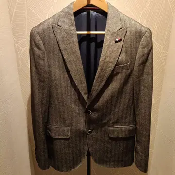 Tommy Hilfiger 테일러드 자켓 헤링본 사이즈 44