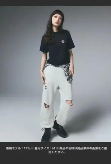 X-girl 데미지 스웨트 팬츠