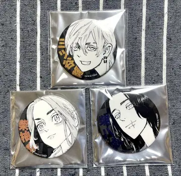 도쿄 리벤저스 마이키마트 글리터 캔뱃지 미츠야 타카시 시바 핫카이 유즈하