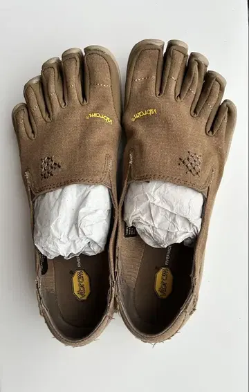 Vibram FiveFingers 비브람 브라운 스니커즈 22.5cm