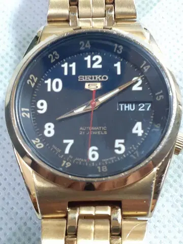 SEIKO 오토매틱 손목시계 골드