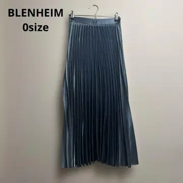 BLENHEIM 다크 블루 플리츠 스커트