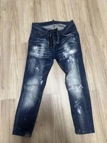 UR JEANS 데미지 가공 데님