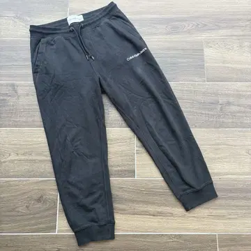 Calvin Klein Jeans 블랙 스웨트 팬츠