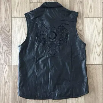 HARLEY DAVIDSON 할리데이비슨 가죽 베스트 스컬