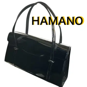 #170 HAMANO 하마노 핸드백 에나멜 가죽 관혼상제