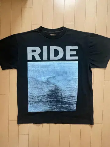 RIDE Nowhere 블랙 티셔츠 빈티지 프로덕트