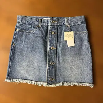 Whim Gazette 프린지 데님 미니 스커트 사이즈 38