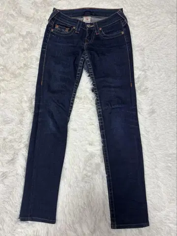 USA 제 TRUE RELIGION 데님 청바지 네이비 24