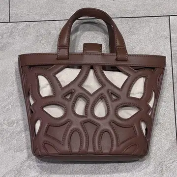 ZARA 자라 컷워크 미니 토트백 숄더백 브라운