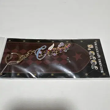 [미사용 새상품] 죠죠월드3 시저 체펠리 모티브 키링