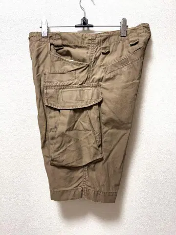 ALPHA INDUSTRIES 하프 팬츠 브라운 색상 L 사이즈