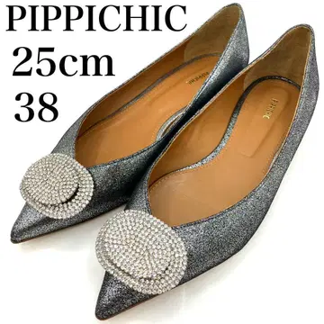 [새상품급] 핍피시크 플랫 펌프스 25cm 비쥬 버클 결혼식