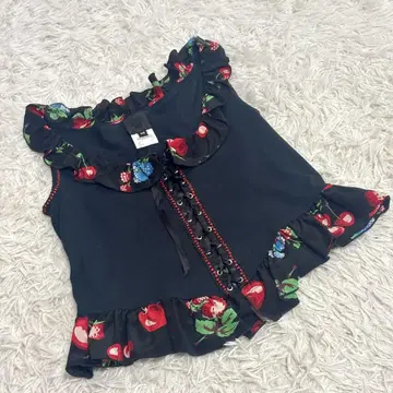 새상품급 ANNA SUI 안나수이 탱크탑 미국제 꽃무늬 베스트