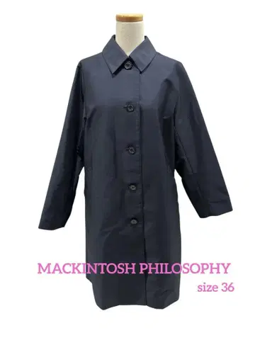 MACKINTOSH PHILOSOPHY 더블 크로스 스텐카라 코트 36