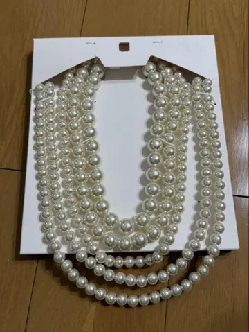ZARA (자라) 진주 목걸이 삼연 대형 + 롱 목걸이