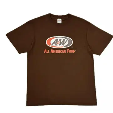 A&W 브라운 티셔츠 M 사이즈 새상품