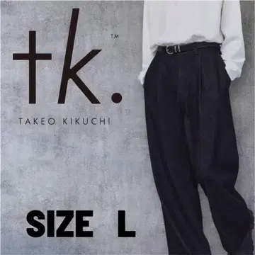 TAKEO KIKUCHI 빈티지 라이크 와이드 데님 팬츠
