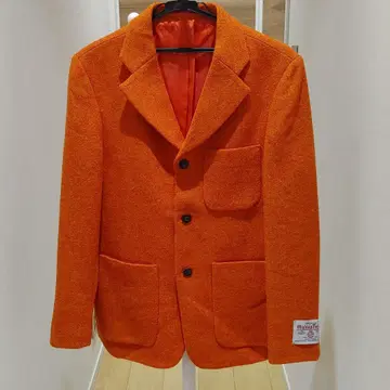 VELVETGLOVE Harris tweed 테일러드 자켓 오렌지