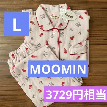 새상품 여성용 무민 MOOMIN 룸웨어 파자마 상하의 세트 L