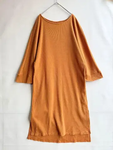 어반 리서치 여성용 티셔츠 원피스 와플 머스타드