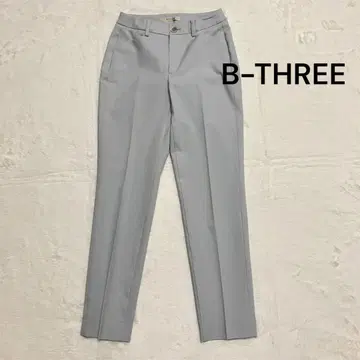 B-THREE 비쓰리 샴브레이 테이퍼드 팬츠 그레이 S 사이즈
