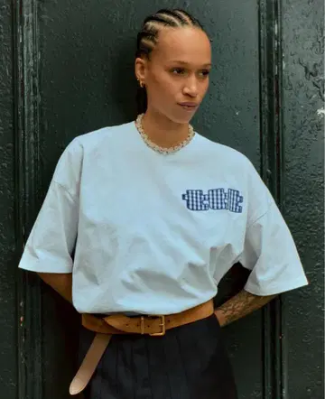 -TTTMSW gingham check series- 화이트 s