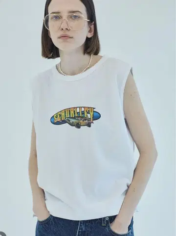 SEA GRAPHIC TANK (DELOREAN) 미사용 새상품