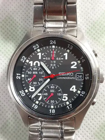 SEIKO CHRONOGRAPH 블랙 손목시계