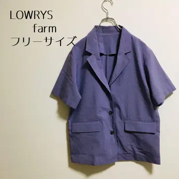 [ LOWRYS FARM 로리즈팜 ] 자켓 얇은 소재 퍼플 F 사이즈