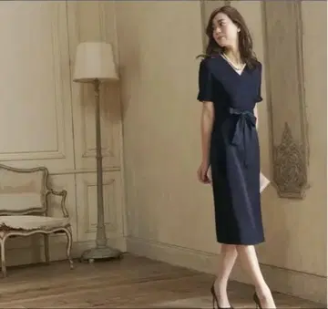 RUIRUE BOUTIQUE 네이비 포멀 원피스