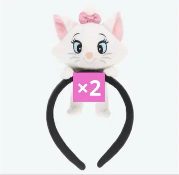 마리 봉제 인형 머리띠 2개 세트