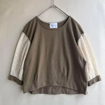 CLOCHE 크로셰 여성용 티셔츠 시어 슬리브 M 카키